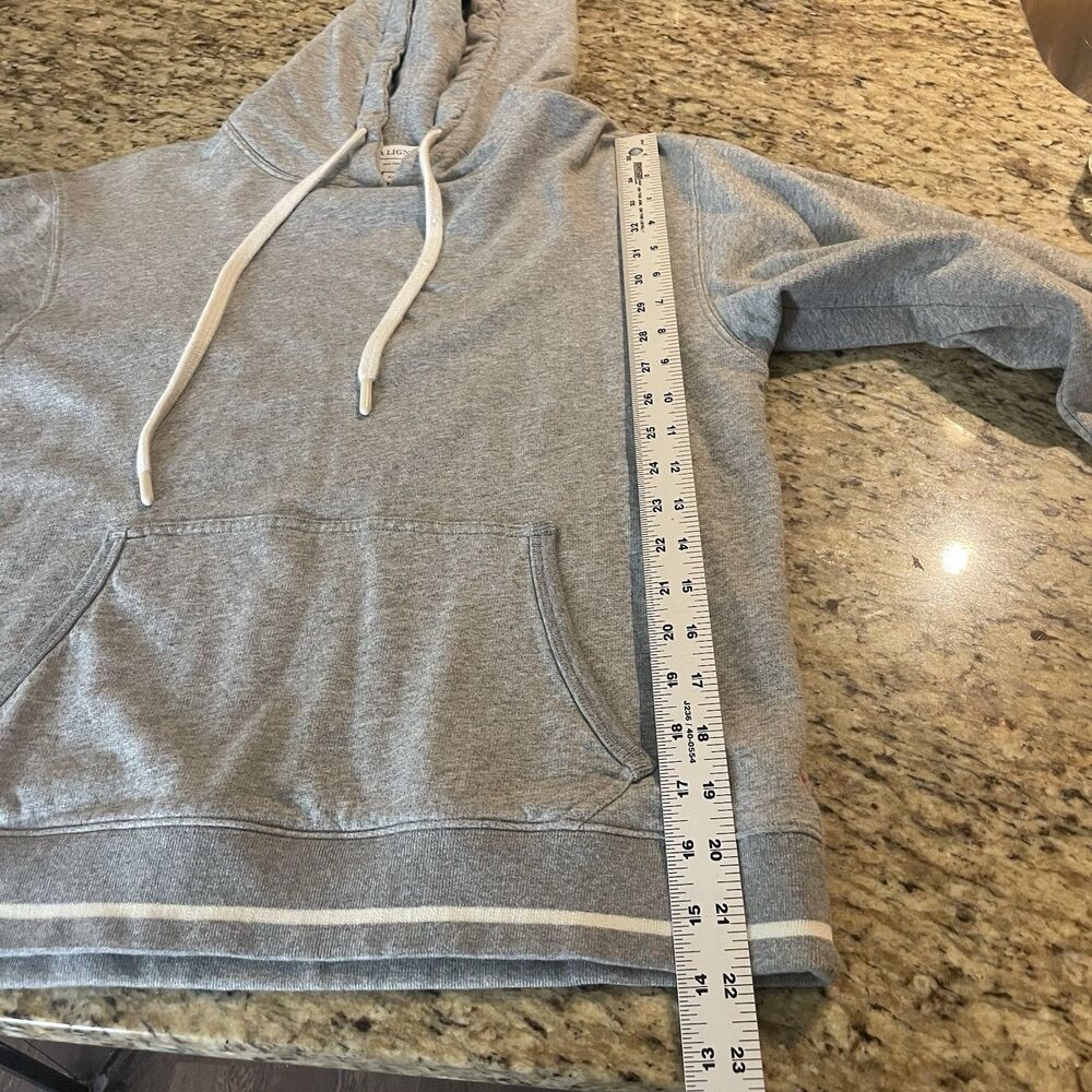 La Ligne Molly Heather Gray Pullover Cotton Hoodie Size XS - Picture 9 of 9